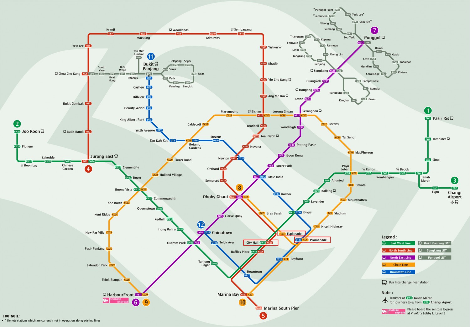 singapore mrt map - Map Photos